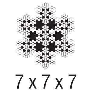 7X7X7 GALV À CHAUD EXTRA FLEXIBLE 3/8"  5 000 PI