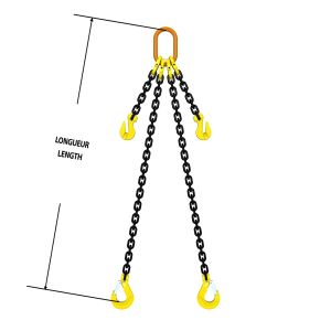 CHAIN SLING G80 DOS-ADJ-B 5/8"X20'