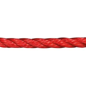 TWISTED POLYPRO ROPE RED 1/2X335'