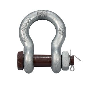 SHACKLE BOLT BROWN PIN GALV 8 1/2 T 1"